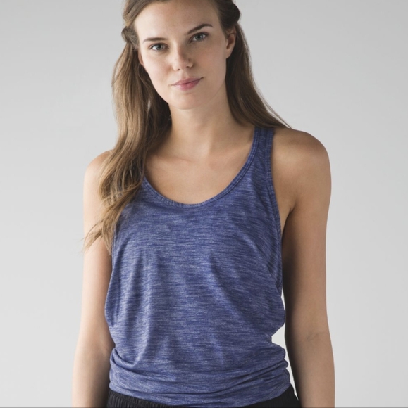 Lululemon Salute the Sun Tank Heathered Hero Blue - Picture 4 of 12